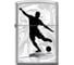 Зажигалка ZIPPO Футболист, с покрытием Street Chrome, 38x13x57 мм, 207_football 1