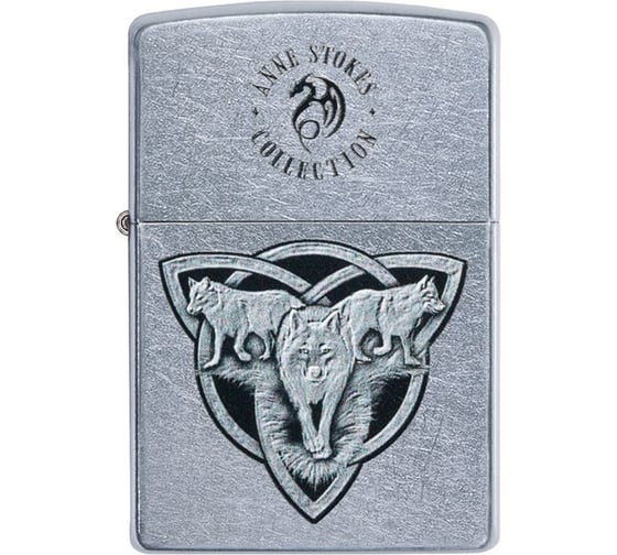 Зажигалка ZIPPO Classic, с покрытием Street Chrome, 36x12x56 мм, 49099