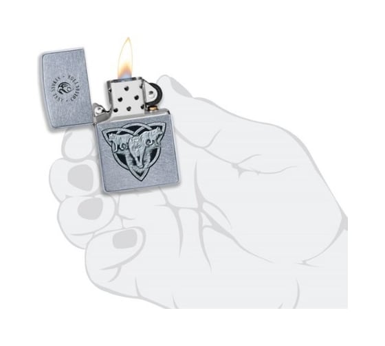 Зажигалка ZIPPO Classic, с покрытием Street Chrome, 36x12x56 мм, 49099