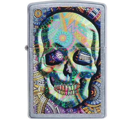 Зажигалка ZIPPO Classic, с покрытием Street Chrome, 38x13x57 мм, 49140