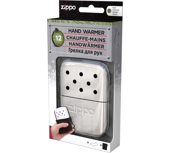 Каталитическая грелка ZIPPO, с покрытием High Polish Chrome, алюминий, 66x13x99 мм, 40365