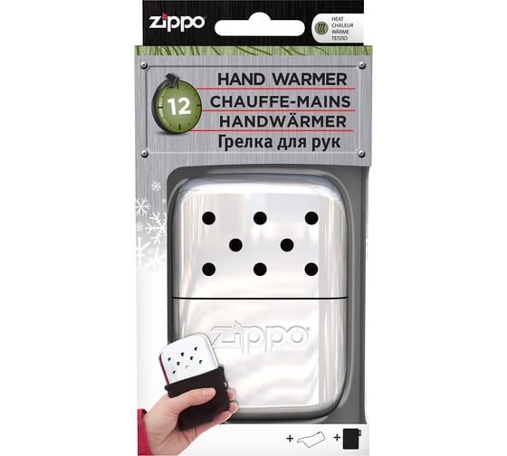 Каталитическая грелка ZIPPO, с покрытием High Polish Chrome, алюминий, 66x13x99 мм, 40365