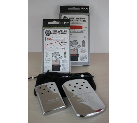 Каталитическая грелка ZIPPO, с покрытием High Polish Chrome, алюминий, 66x13x99 мм, 40365