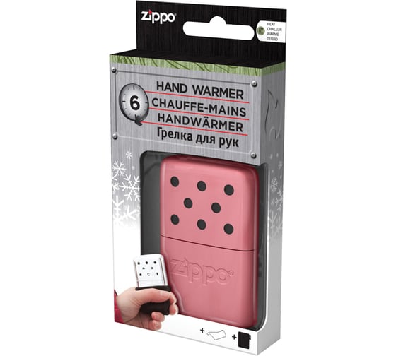 Каталитическая грелка ZIPPO, с покрытием Pink, розовая, матовая, на 6 ч, алюминий, 51x15x74 мм, 40363
