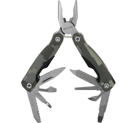 Многофункциональный инструмент ЕРМАК 15 функций 10,5см, нерж.сталь 118-152