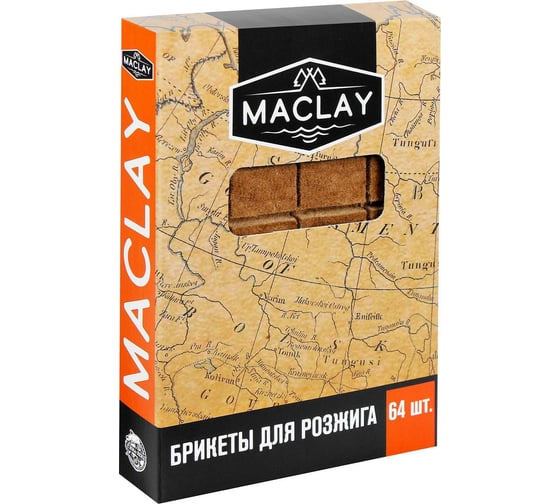 Брикеты для розжига Maclay 64 шт. 5073004