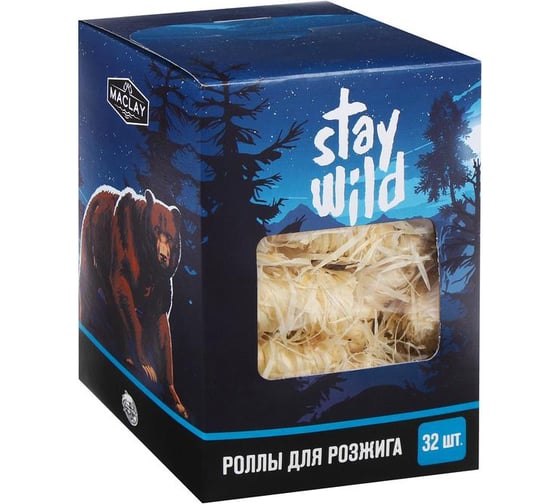 Роллы для розжига Maclay WILD, 32 шт. 5073025