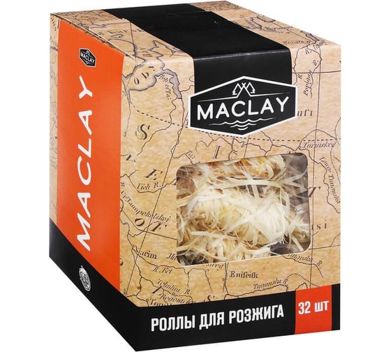 Роллы для розжига Maclay 32 шт. 5073024