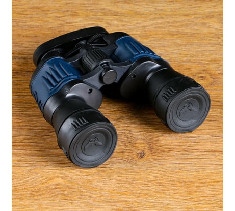 Бинокль Мастер К 7х50, черный, линзы рубин, с синей вставкой 4387637