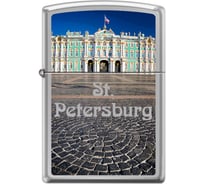 Зажигалка Zippo Зимний дворец, с покрытием High Polish Chrome, серебристая, 38x13x57 мм, 250 WINTER PALACE