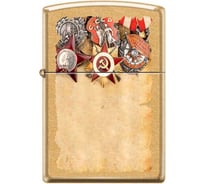 Зажигалка Zippo Советские ордена, с покрытием Gold Dust, 38x13x57 мм, 207G RUSSIAN MEDALS
