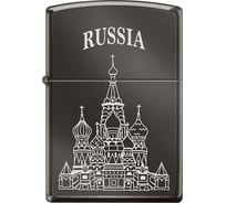 Зажигалка Zippo Собор Василия Блаженного, с покрытием Black Ice, 38x13x57 мм, 150 ST BASIL