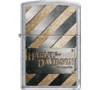 Зажигалка Zippo Harley-Davidson, с покрытием Street Chrome, 38x13x57 мм, 207HD METALL STRIPED