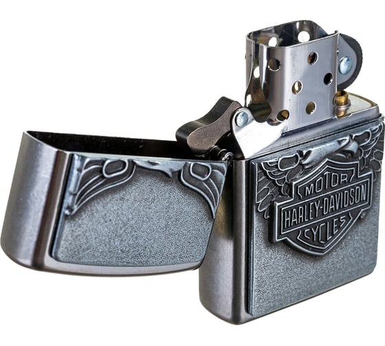 Зажигалка Zippo Harley-Davidson, с покрытием Street Chrome, 38x13x57 мм, 20230