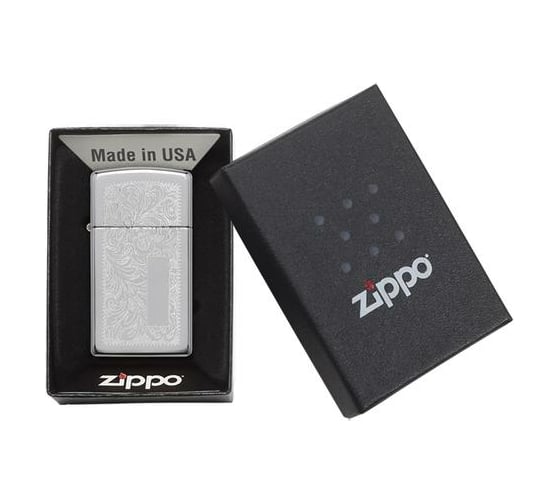 Зажигалка Zippo Slim Venetian High Polish Chrome 1652