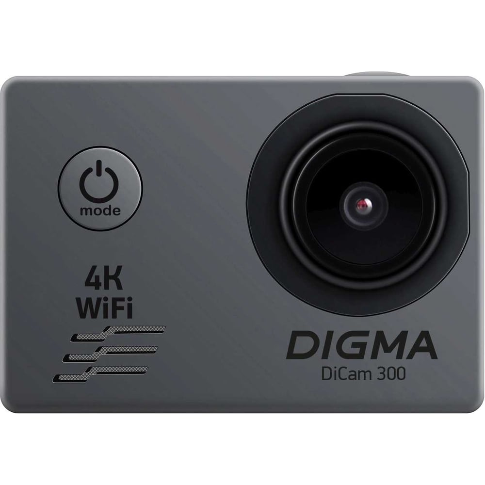 Экшн-камера DIGMA DiCam 300 серый 1143221 - выгодная цена, отзывы ...
