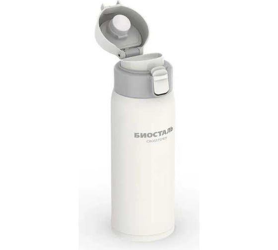 Термокружка Biostal Crosstown 0.48 л, белая NMR-480W