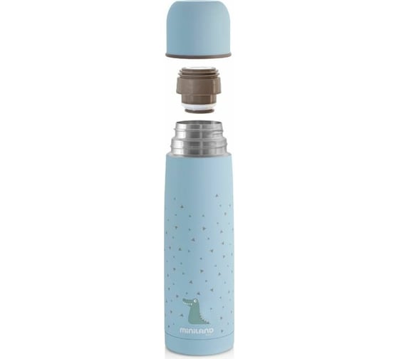 Детский термос для жидкостей Miniland Silky Thermos, 500 мл, голубой 89218