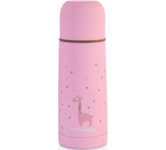 Детский термос для жидкостей Miniland Silky Thermos, 350 мл, розовый 89217