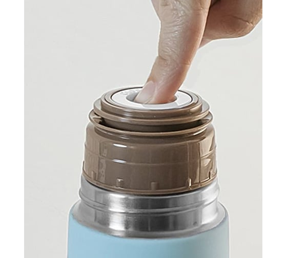 Детский термос для жидкостей Miniland Silky Thermos , 350 мл, голубой 89216