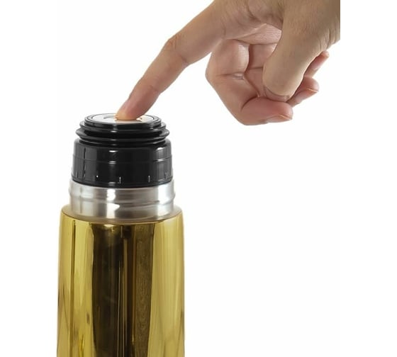 Детский термос для жидкостей Miniland Delux Thermos, с термосумкой, 500 мл, золотой 89256