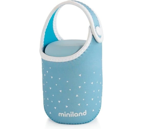 Детский термос для еды и жидкостей Miniland Silky Thermos Mini цвет голубой, 280 мл 89244