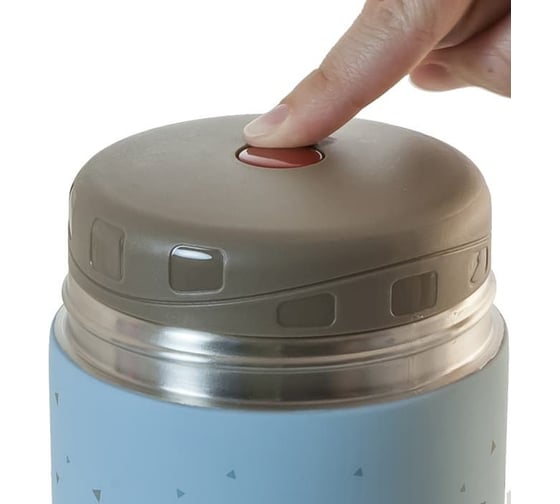 Детский термос для еды Miniland Silky Thermos 600 мл, голубой 89221