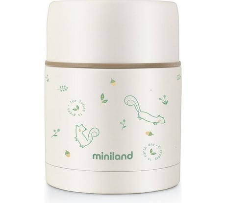 Детский термос для еды Miniland Natur Thermos Chip бурундук, 600 мл 89347