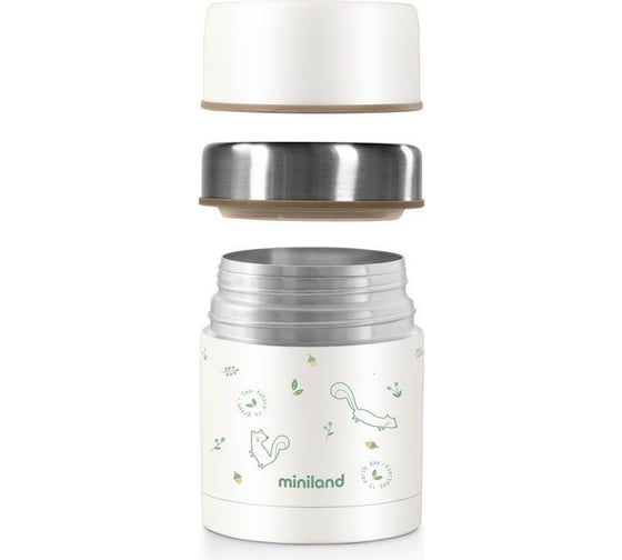 Детский термос для еды Miniland Natur Thermos Chip бурундук, 600 мл 89347