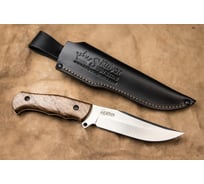 Туристический нож Kizlyar Supreme Caspian сталь AUS-8, рукоять из Кавказского Ореха 4650065057356