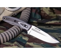 Туристический нож Kizlyar Supreme Cityhunter сталь AUS-8, рукоять из черно-белого G10 4610094291725