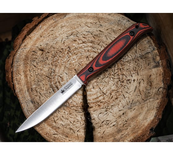 Туристический нож Kizlyar Supreme Companero сталь AUS-10Co, Satin, рукоять из черно-красного G10 4610094295938