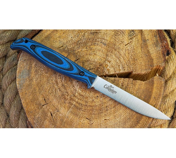 Туристический нож Kizlyar Supreme Companero сталь VG-10, Satin, рукоять из черно-синего G10 4610094296331