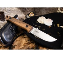 Туристический нож Kizlyar Supreme Nikki сталь AUS-8, StoneWash, рукоять из Кавказского ореха 4650065057929