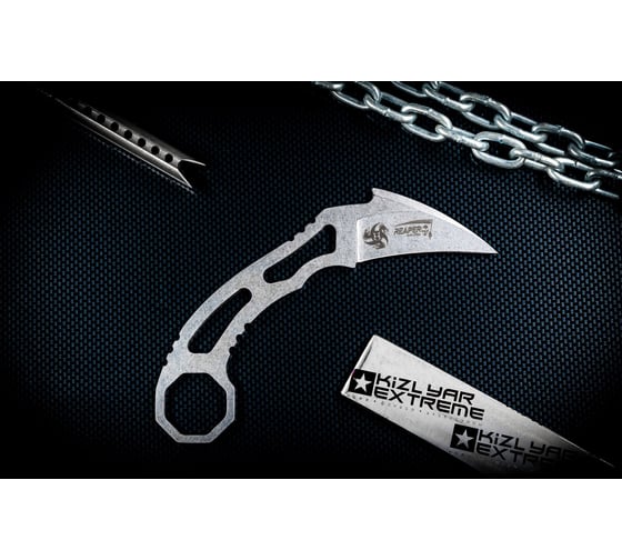 Туристический нож Kizlyar Supreme Reaper сталь N690, StoneWash 4610094295884