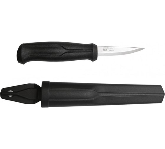 Нож Morakniv Wood Carving Basic нержавеющая сталь, черный 12658