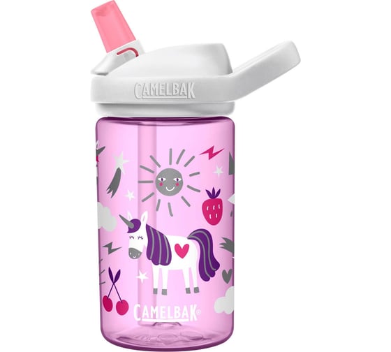 Детская бутылочка CamelBak eddy+ Unicorn Party 0.4 литра, розовая 2282501040