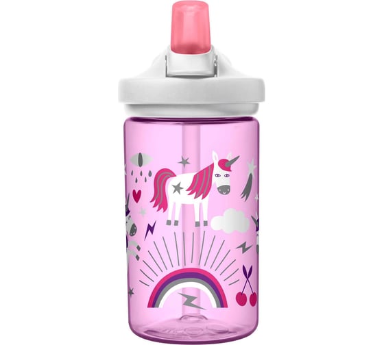 Детская бутылочка CamelBak eddy+ Unicorn Party 0.4 литра, розовая 2282501040