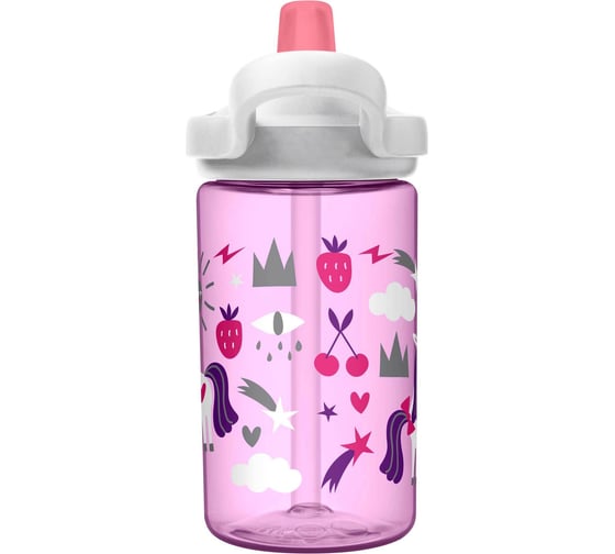 Детская бутылочка CamelBak eddy+ Unicorn Party 0.4 литра, розовая 2282501040