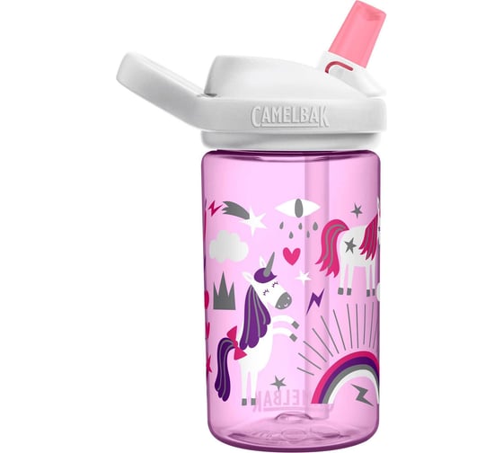 Детская бутылочка CamelBak eddy+ Unicorn Party 0.4 литра, розовая 2282501040