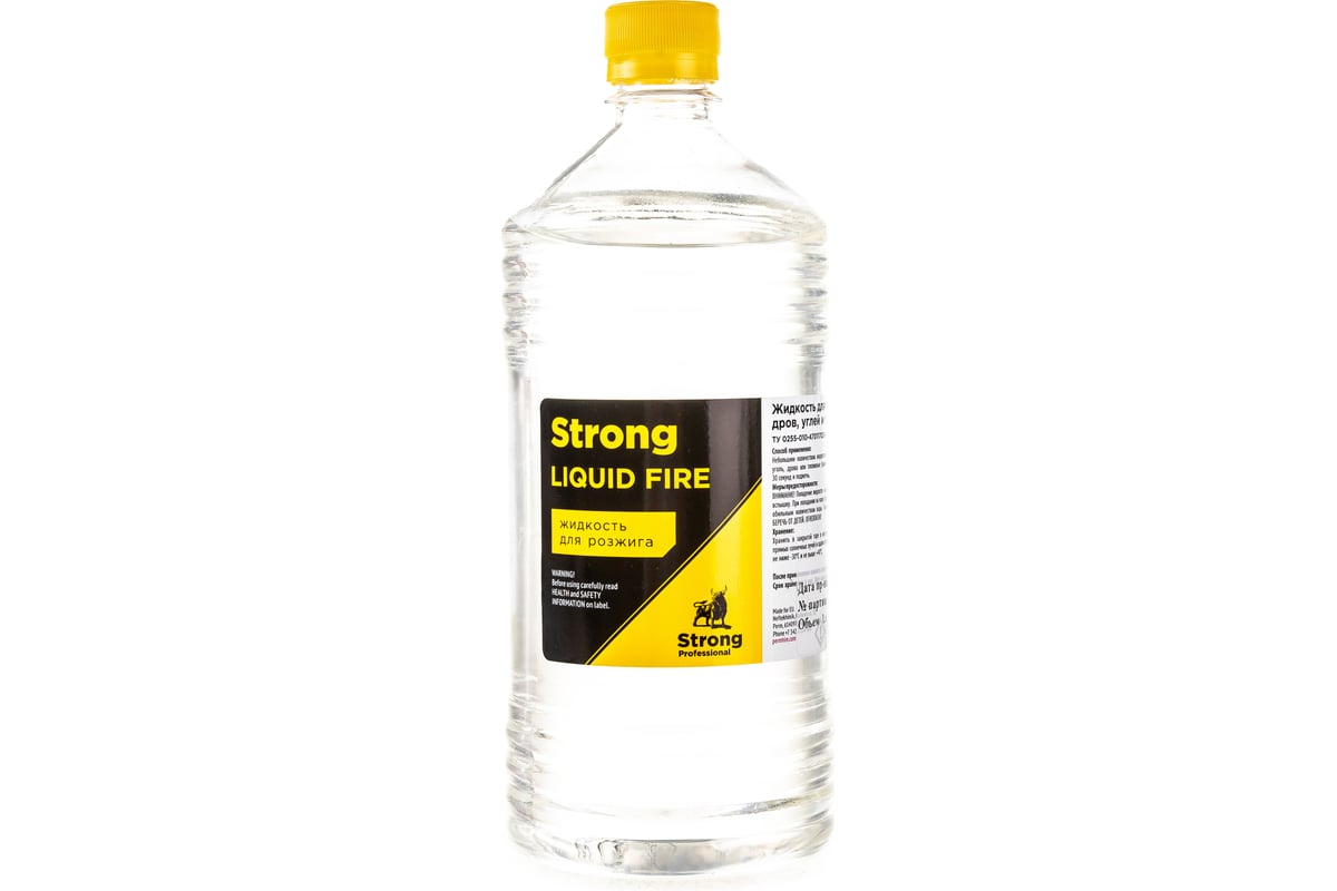 Жидкость для розжига НЕФТЕХИМИК STRONG LIQUID FIRE, 1л, STRLF1000