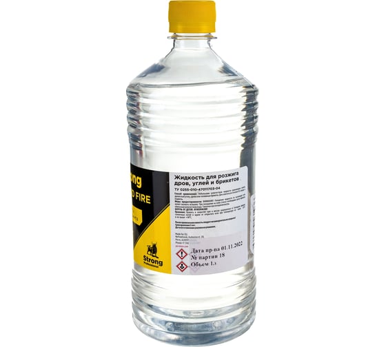 Жидкость для розжига НЕФТЕХИМИК STRONG LIQUID FIRE, 1л, STRLF1000