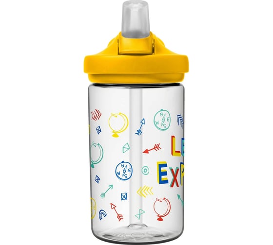 Детская бутылочка CamelBak eddy+ Let's Explore 0.4 литра, белая, 2282103040