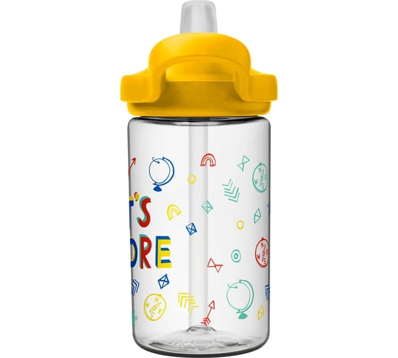 Детская бутылочка CamelBak eddy+ Let's Explore 0.4 литра, белая, 2282103040