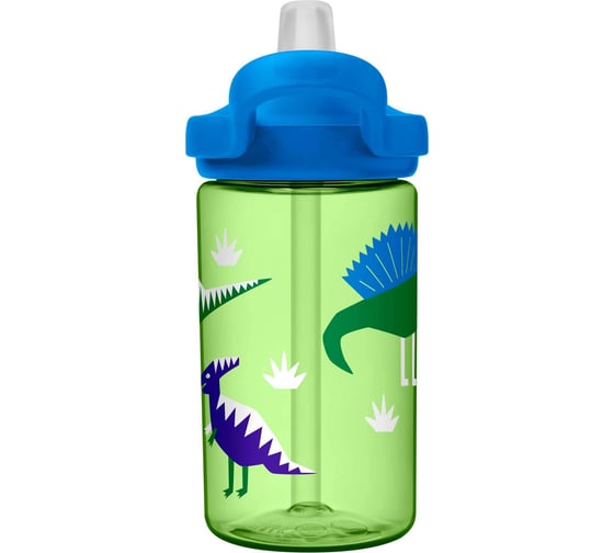 Детская бутылочка CamelBak eddy+ Hip Dinos 0.4 л, зеленая 2282301040