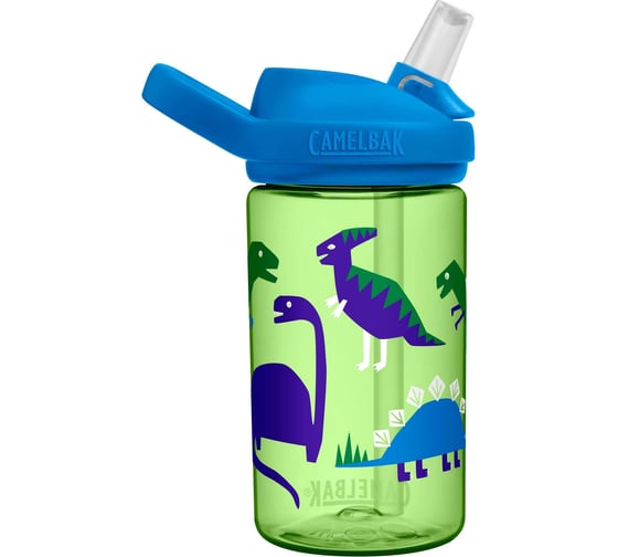 Детская бутылочка CamelBak eddy+ Hip Dinos 0.4 л, зеленая 2282301040