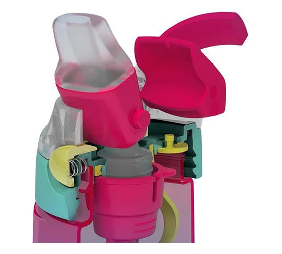 Детская бутылочка Contigo Gizmo Flip 0.42 л, розовая contigo0468