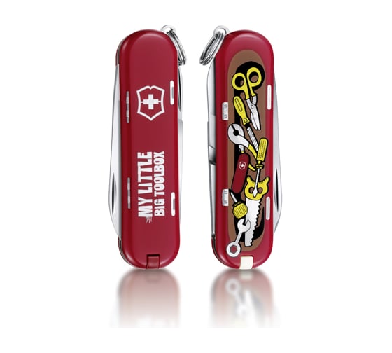 Нож-брелок Victorinox Classic LE 2014 My little big toolbox, 58 мм, 7 функций 0.6223.L1404