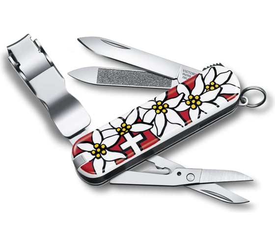 Нож Victorinox Classic Nail Clip Edelweiss, 580, 65 мм, 8 функций 0.6463.840 1