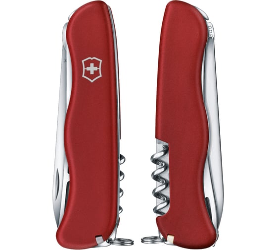 Нож Victorinox Cheese Master, 111 мм, 8 функций, с фиксатором лезвия, красный 0.8313.W